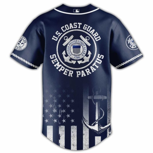 Us Coast Guard Astros Jersey - Navy Blue, Patriotic Design, Comfortable Fit