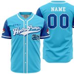 Customizable Hydro Pumps Baseball Jersey – Blue Pokémon-Inspired Shirt With Unique Design