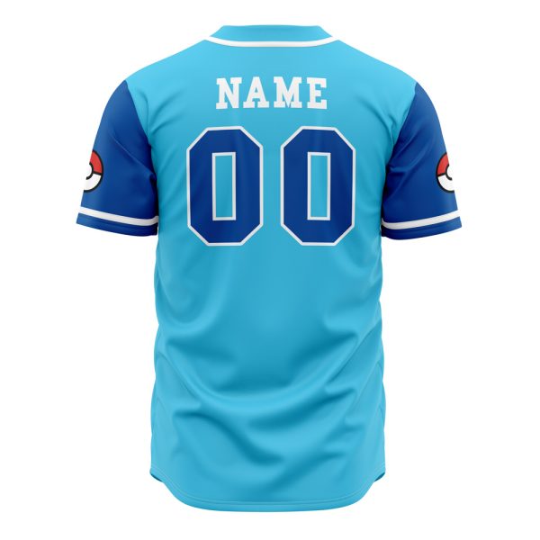 Customizable Hydro Pumps Baseball Jersey – Blue Pokémon-Inspired Shirt With Unique Design
