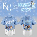Limited Edition Kc Royals X Bluey Night Baseball Jersey – Kids' Favorite!