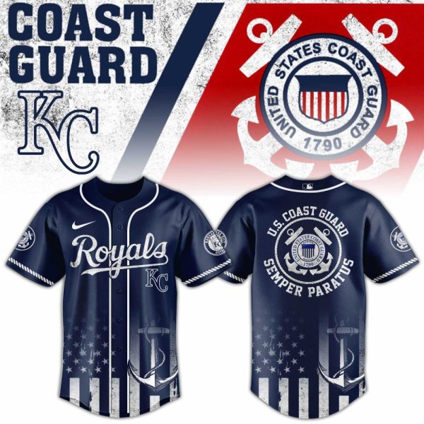 Us Coast Guard Royals Jersey - Navy Blue Baseball Shirt With Anchor Design