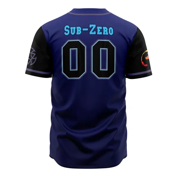 Lin Kuei Blue Baseball Jersey - Stylish & Comfortable Sportswear For Fans