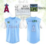 Angel Baseball Jersey - Limited Edition Donate Life Design For National Month - Support & Wear Blue