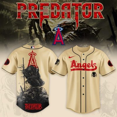 Limited Edition Predator Angels Baseball Jersey – Unique Design, Perfect Gift!