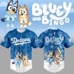 Bluey & Bingo Dodgers Kids Jersey – Fun Baseball Shirt For Little Fans!