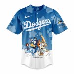 Bluey & Bingo Dodgers Baseball Jersey - Kids' Fun Sports Shirt