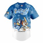 Bluey & Bingo Dodgers Baseball Jersey - Kids' Fun Sports Shirt