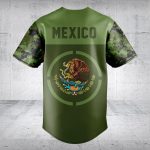 Mexican Pride Camouflage Jersey - Stylish Military Green T-Shirt With Eagle Emblem