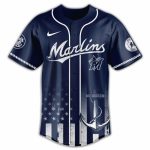 U.S. Coast Guard Marlins Jersey - Navy Blue, Patriotic Design, Perfect For Fans & Collectors