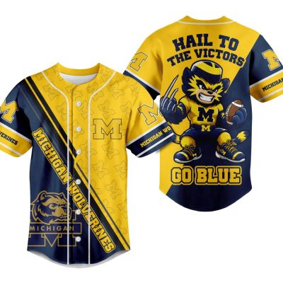 Michigan Wolverines Fan Jersey - Bold Go Blue Design, Perfect For Game Day!