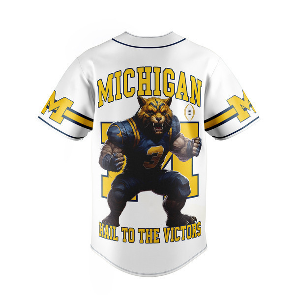 2024 Michigan Wolverines National Champions Baseball Jersey - Go Blue Spirit Wear