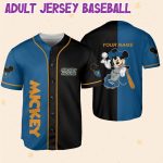 Customizable Mickey Mouse Baseball Jersey For Kids, Youth & Adults - Add Name & Number!