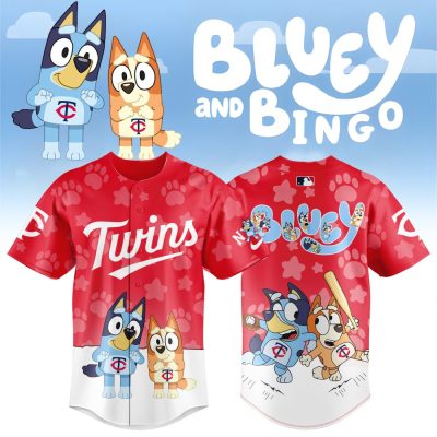 Kids' Red Bluey & Bingo Baseball Jersey - Fun Cartoon Sportswear For Boys & Girls