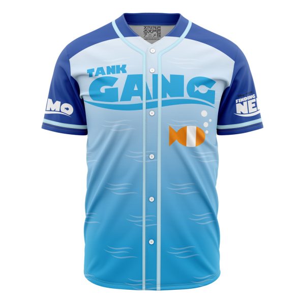 Finding Nemo Tank Gang Baseball Jersey - Ocean Blue, Fun Graphic Tee For All Ages