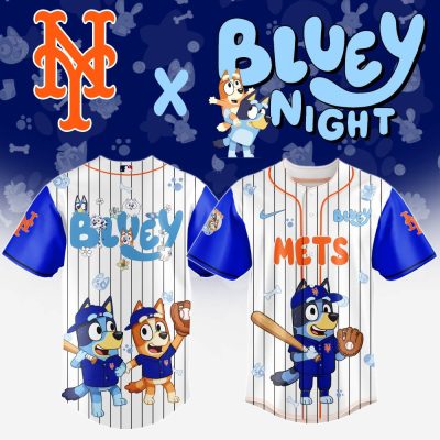 Limited Edition Mets X Bluey Kids' Baseball Jersey - Perfect For Young Fans!