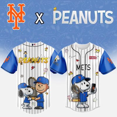 Ny Mets X Peanuts Limited Edition Jersey – Snoopy & Charlie Brown Fun!