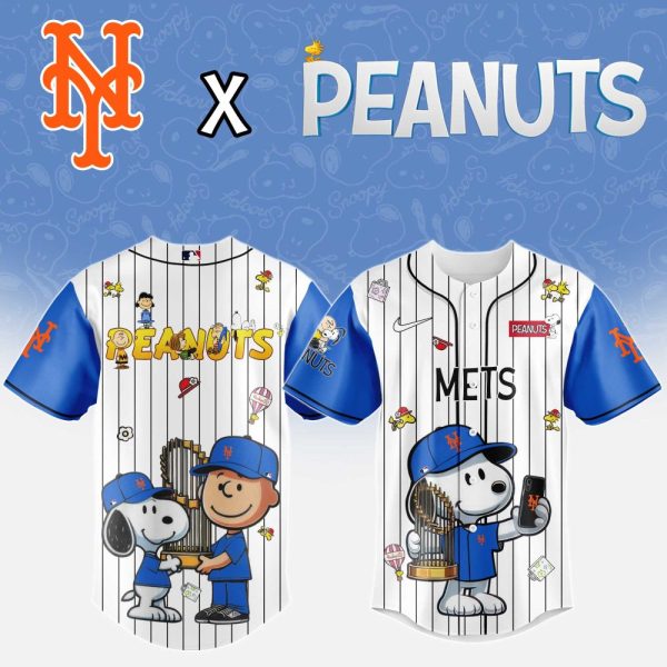 Ny Mets X Peanuts Limited Edition Jersey – Snoopy & Charlie Brown Fun!