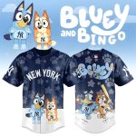 Bluey & Bingo New York Baseball Jersey – Fun Cartoon Fan Apparel For Kids & Adults