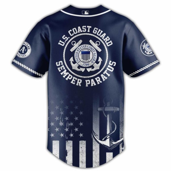U.S. Coast Guard Athletics Jersey - Stylish Navy Blue Design, Perfect For Fans & Collectors