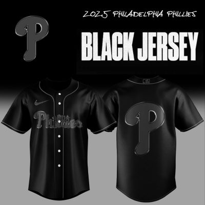 2023 Philadelphia Phillies Black Jersey - Authentic Team Gear For Fans