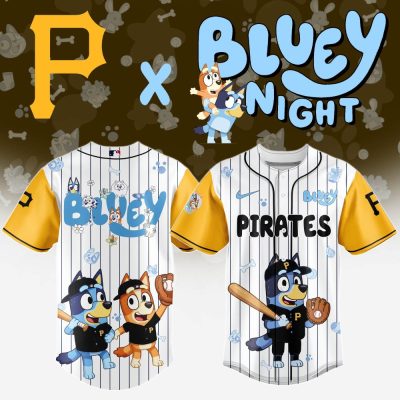 Bluey X Pirates Baseball Jersey - Official Licensed Kids' Sports Shirt
