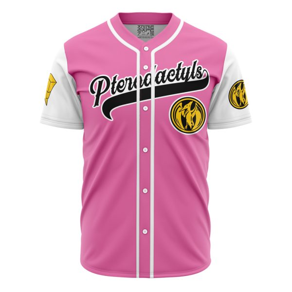 Custom Pink Pterodactyls Baseball Jersey – Personalized Name & Number, Stylish Team Gear