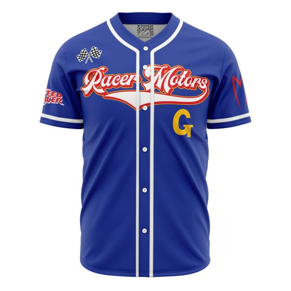 Racer Motors Blue Baseball Jersey - Stylish, Comfortable & Breathable Sportswear For Fans & Athletes