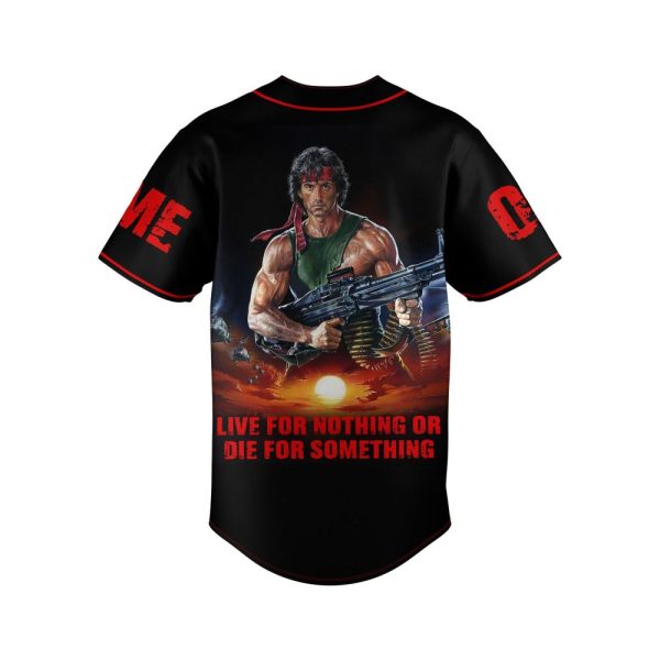Action Movie Themed T-Shirt - Bold 'Live For Nothing Or Die For Something' Graphic Tee