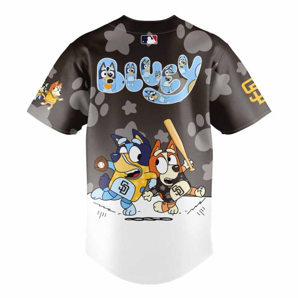 Bluey & Bingo Padres Baseball Jersey - Fun Sports Apparel For Kids & Fans