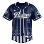 U.S. Coast Guard Padres Jersey - Navy Blue, Patriotic Design For Fans