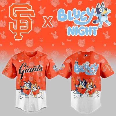 Exclusive Giants X Bluey Night Jersey - Limited Edition Kids' Baseball Shirt