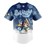 Bluey & Bingo Mariners Kids Jersey - Official Mlb Baseball Shirt - Fun & Playful Design For Young Fans!