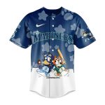 Bluey & Bingo Mariners Kids Jersey - Official Mlb Baseball Shirt - Fun & Playful Design For Young Fans!