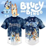 Bluey & Bingo Mariners Jersey - Cute Kids Baseball Shirt Gift - Limited Edition