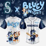 Limited Edition Bluey Mariners Baseball Jersey - Kids' Favorite Sportswear!