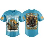 Vibrant Blue Surf & Octopus Graphic Jersey Shirt – Perfect For Beach Vibes & Casual Wear