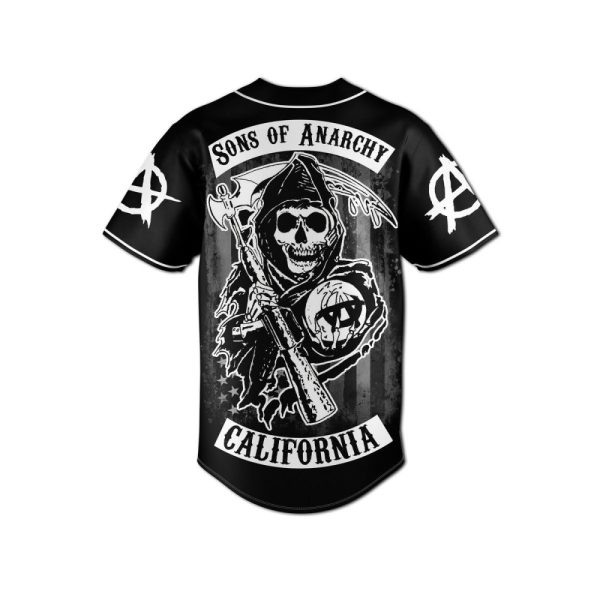 Sons Of Anarchy Customizable Baseball Jersey - Samcro Style Shirt For Fans