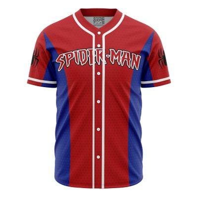Spider-Man Baseball Jersey - Red & Blue Premium Fan Apparel - Unisex Sport Shirt