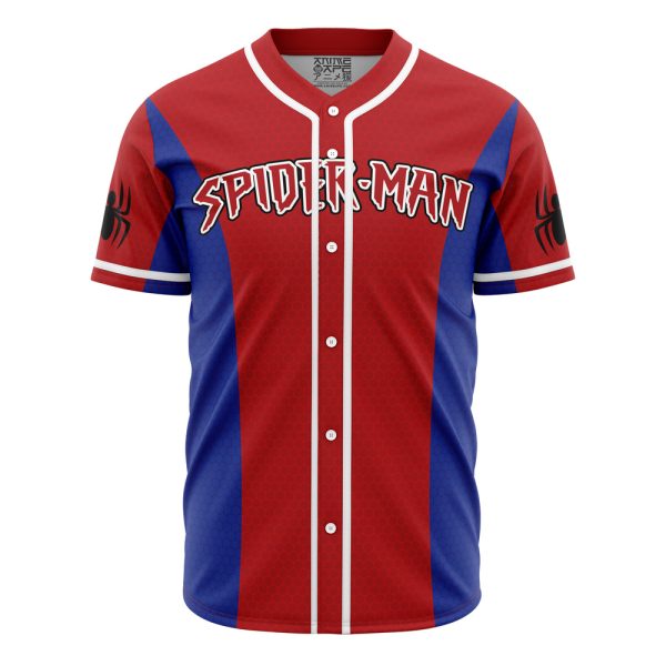 Custom Spider-Man Baseball Jersey – Personalized Name & Number – Red/Blue Fan Gear