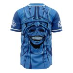 Anime-Inspired Blue Baseball Jersey , Stylish Graphic Design , Limited Edition Apparel