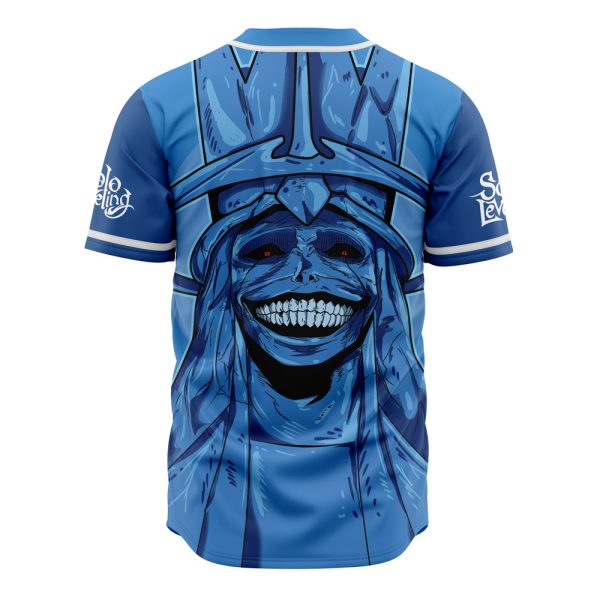 Anime-Inspired Blue Baseball Jersey , Stylish Graphic Design , Limited Edition Apparel