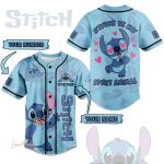 Custom Stitch Baseball Jersey - Personalize With Name & Number - Cute Blue Spirit Animal Design