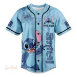 Custom Stitch Baseball Jersey - Personalize With Name & Number - Cute Blue Spirit Animal Design