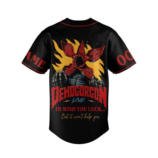 Custom Stranger Things Demogorgon Baseball Jersey – Personalize Name & Number