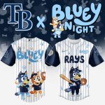 Exclusive Bluey X Tb Rays Kids' Baseball Jersey - Limited Edition Fun!