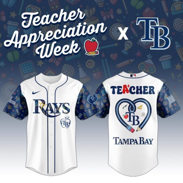Celebrate Teachers: Tampa Bay Rays Limited Edition Jersey - Perfect For Appreciation Week!