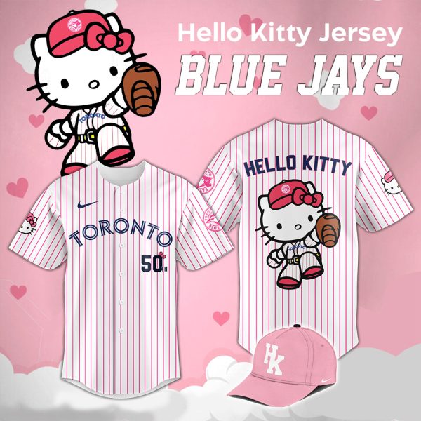 Hello Kitty Toronto Blue Jays Baseball Jersey - Limited Edition Fan Gear