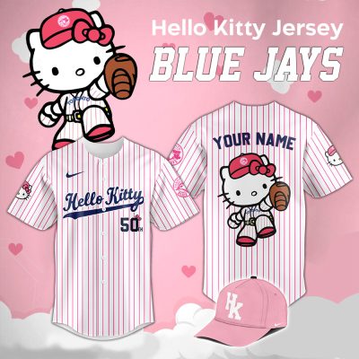 Custom Hello Kitty Blue Jays Jersey Personalize Your Style!