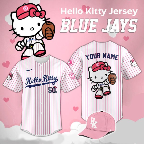 Custom Hello Kitty Blue Jays Jersey Personalize Your Style!
