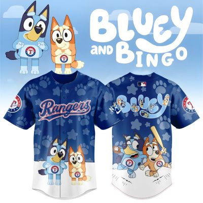 Bluey & Bingo Rangers Baseball Jersey – Kids' Animated Sports Shirt